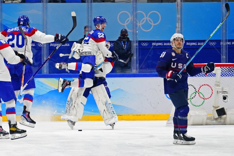 Slovakia stuns US in shootout, Americans out of Olympics